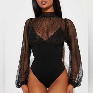 Romantic Black Bodysuit